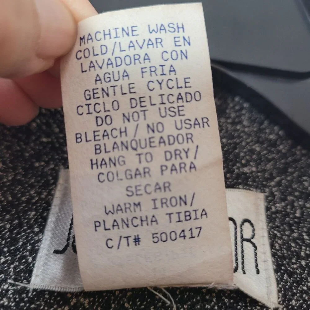 Julian Taylor Womens Two-Piece Suit Dress Size 14 Gray & Black Polyester Blend - Picture 6 of 14